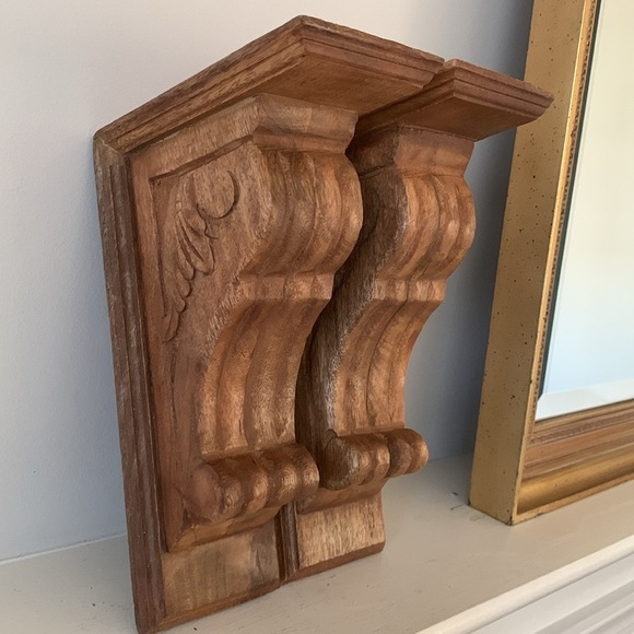 Set of 2 pcs Carved wooden corbels Corbels Bracket wall decor home new kitchen‎ - Picture 7 of 16
